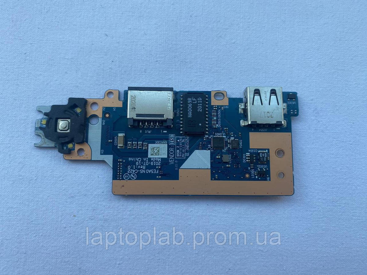 Плата кнопка ввімкнення з USB та LAN NS-C422 для ноутбука Lenovo ThinkPad E15 Gen 1