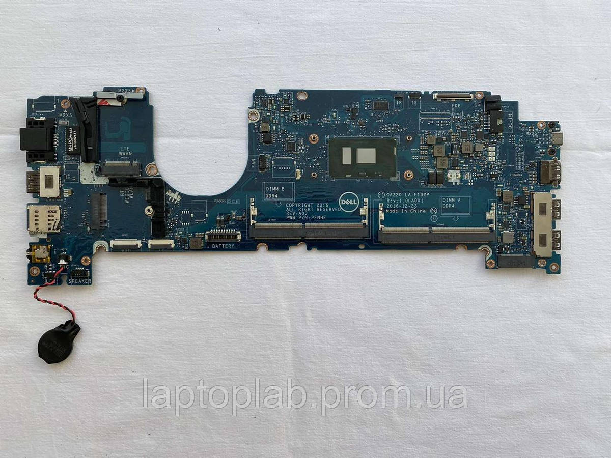 Материнська плата робоча для ноутбука Dell Latitude 7480 (i5-7200u)