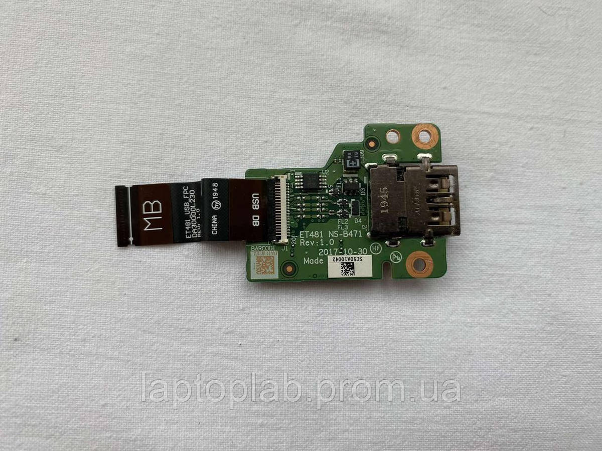 Плата з USB гніздом для ноутбука Lenovo Thinkpad T480s