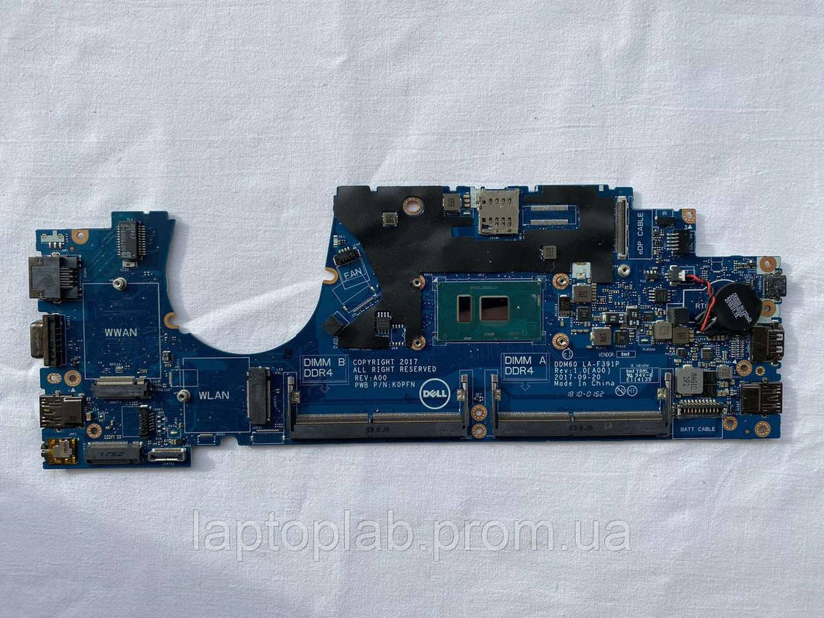 Материнська плата робоча для ноутбука Dell Latitude 5290 (i5-7300u)