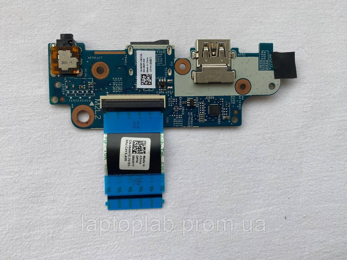 Дод. плата з USB, audio, карт-рідером та кнопкою ввімкнення 0KR8F3 для ноутбука Dell Latitude 3310