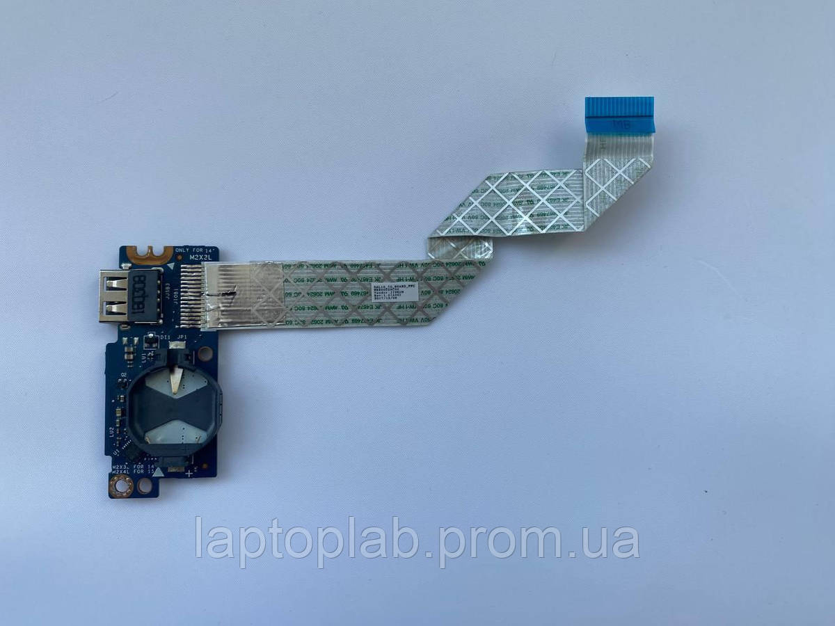 Дод. плата DAL10 LS-F118P Rev:1.0 гніздо USB, CMOS та карт-рідер для ноутбука Dell Latitude 3490