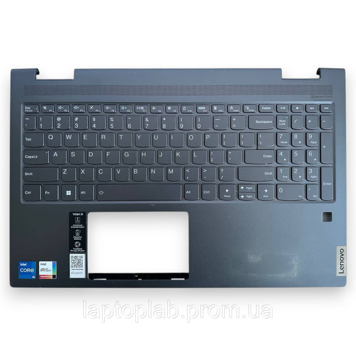 ТОП-кейс палмрест + клавіатура з підсвіткою для ноутбука Lenovo Yoga 7 15ITL5
